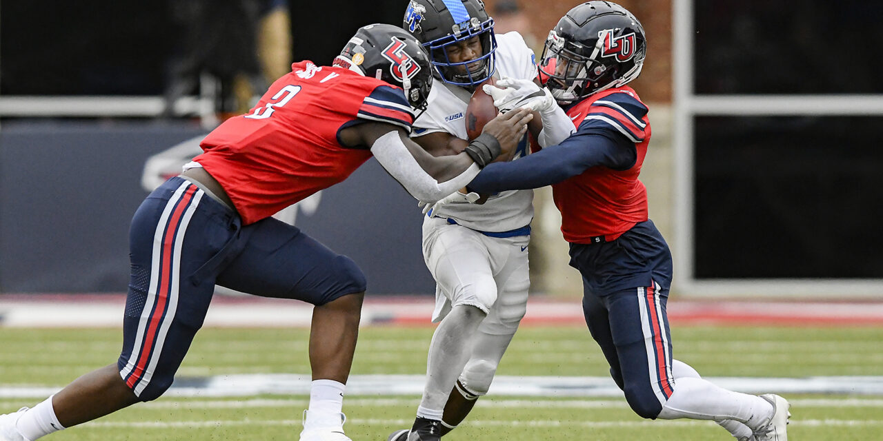 Liberty rolls to Homecoming rout of Middle Tennessee