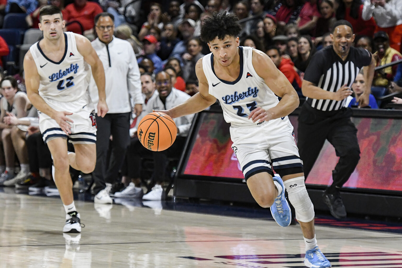 Liberty men’s basketball season photo gallery A Sea of Red